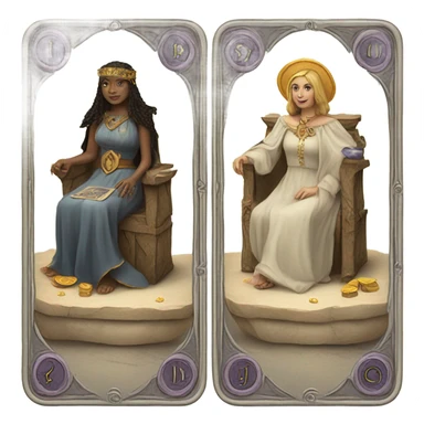 Three tarot cards sticker