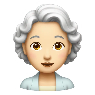 une vieille femme asiatique sticker