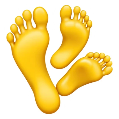 emoji with feet sticker