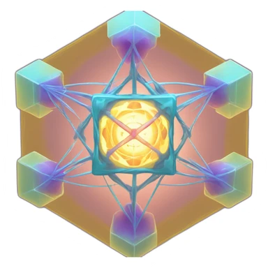 metatron cube healing sticker