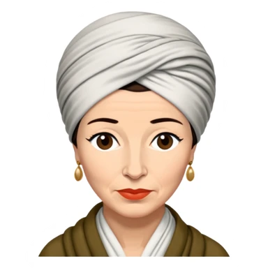 simone de beauvoir with turban sticker