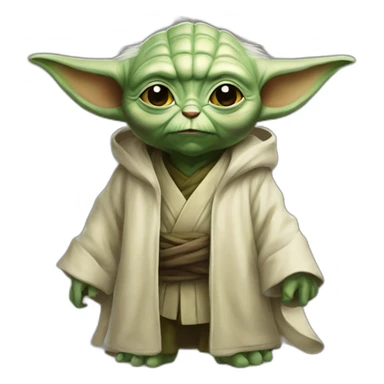 master yoda From a parallel world where he cat sticker