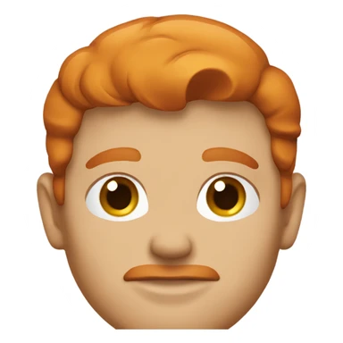 male middle aged redhead sticker