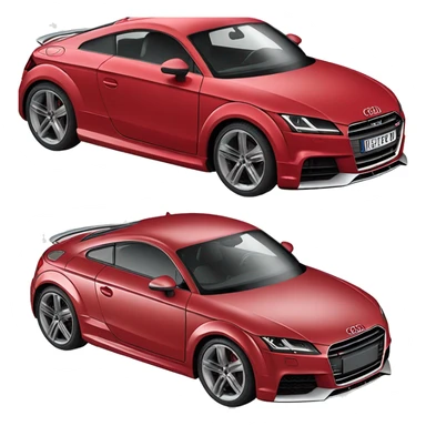 Audi tt s line red sticker