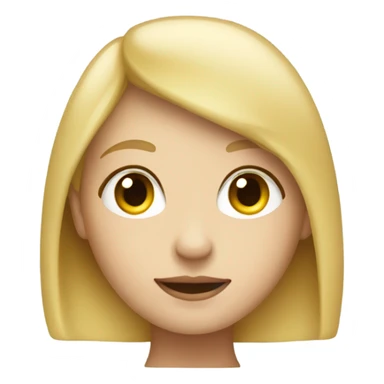 Blonde girl with big chubby cheeks sticker