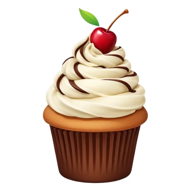 Twisted Vanilla & chocolate soft serve cupcake sticker