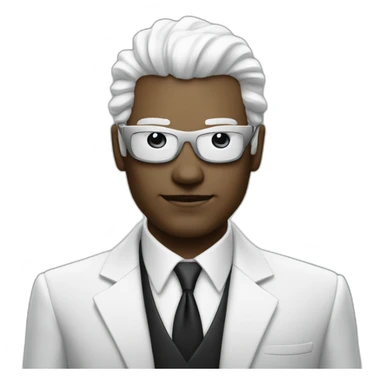 man white head future cyberpunk banker crypto usd rich sticker