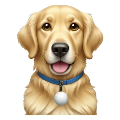 Dog golfer golden retriever  sticker