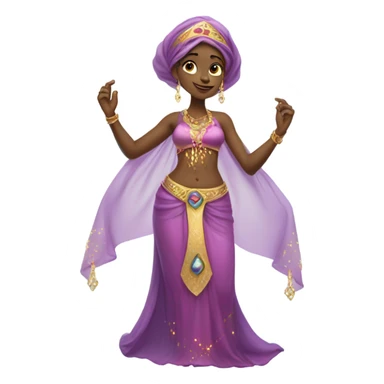 full body female genie emoji sticker