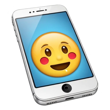 emoji de un celular iphone sticker