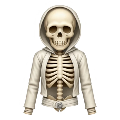 skeleton in a straight jacket sticker
