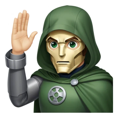 Dr doom saluting sticker