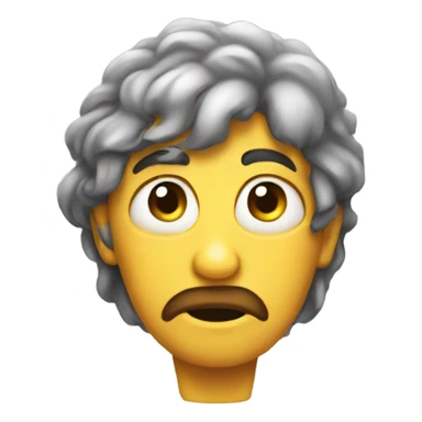 Sighing emoji sticker