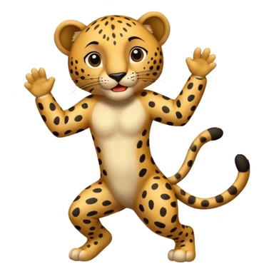 leopard der twerkt sticker