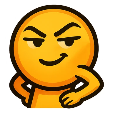 slay emoji, empowered face, matching set, no background sticker