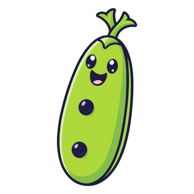 Screaming peas in pod sticker