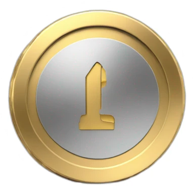 crypto coin 3d sticker