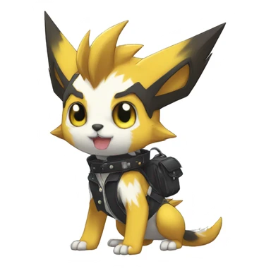 cute cool edgy punk Digimon-Fakemon-animal full body sticker
