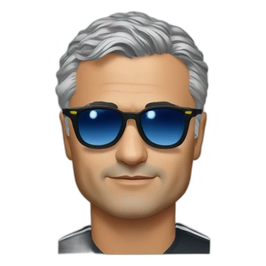 Jose mourinho wearing sunglasses sticker