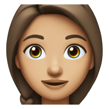 brunette woman in santa costume with blue eyes and tanned sticker