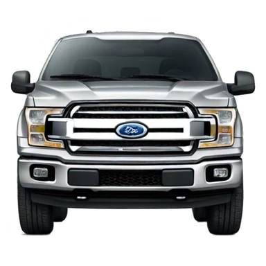 Silver Ford F150  sticker