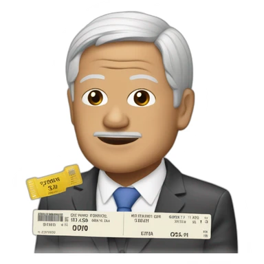 Lopez Obrador ,With a Ticket sticker