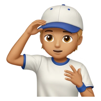 Person doing a dab sticker