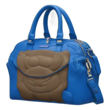 The blue bison balenciaga bag sticker