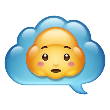 Thought bubble sticker