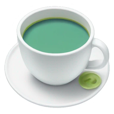 Cup of blue matcha  sticker