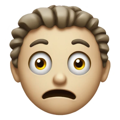 Mad face with happy eyes sticker