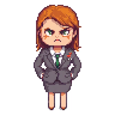 angry business secretary sticker
