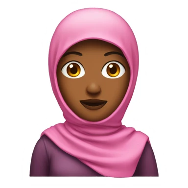 Woman wearing pink baclava sticker
