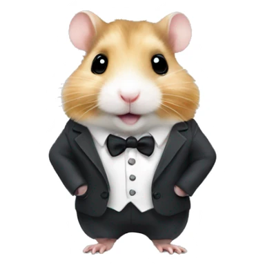 Hamster dressed in a suit sticker