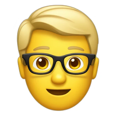 Hi emojis mit Brille Kopfhörer sticker
