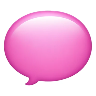 Pink conversation bubble sticker