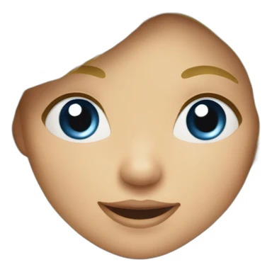 little blonde girl dancing in a blue bird costume sticker