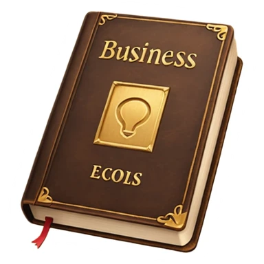 a book with a title " business-oriented intro " sticker