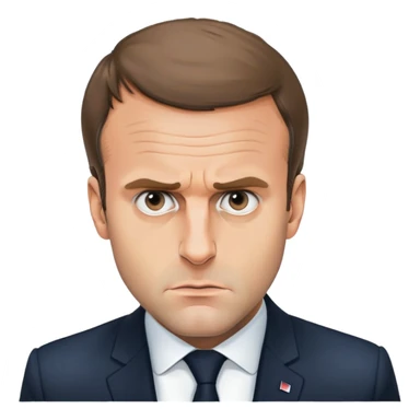 The real Emanuel Macron is in a panic sticker