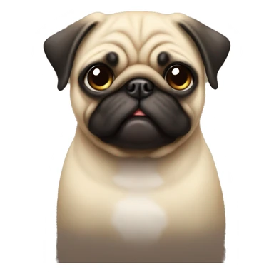 little pug sticker