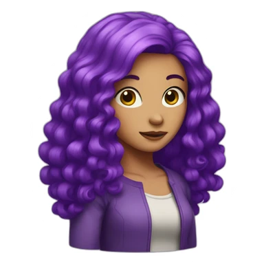 purple haired karen sticker
