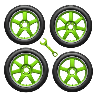 Emoji pack for R2 motorsport company, drift builds, motorsport parts, lime theme sticker