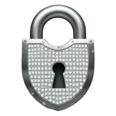 lock made of diamond sticker