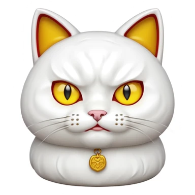a lucky cat angry sticker