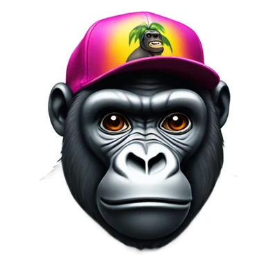 Gorilla with SnapBack on  sticker