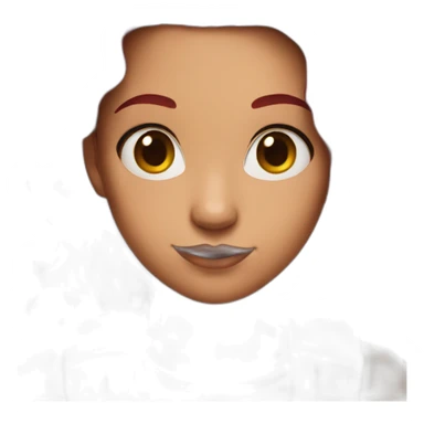 girl with dark red hair and shoulder tattoo sticker