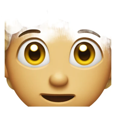 Unstable face expression on a emoji. It looks crazy sticker