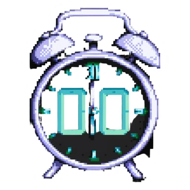 alarm clock with discount percentage sticker