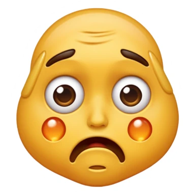 flustered face sticker