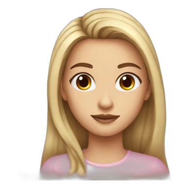 Girl-long hair-beautiful-eye-eyebrow sticker